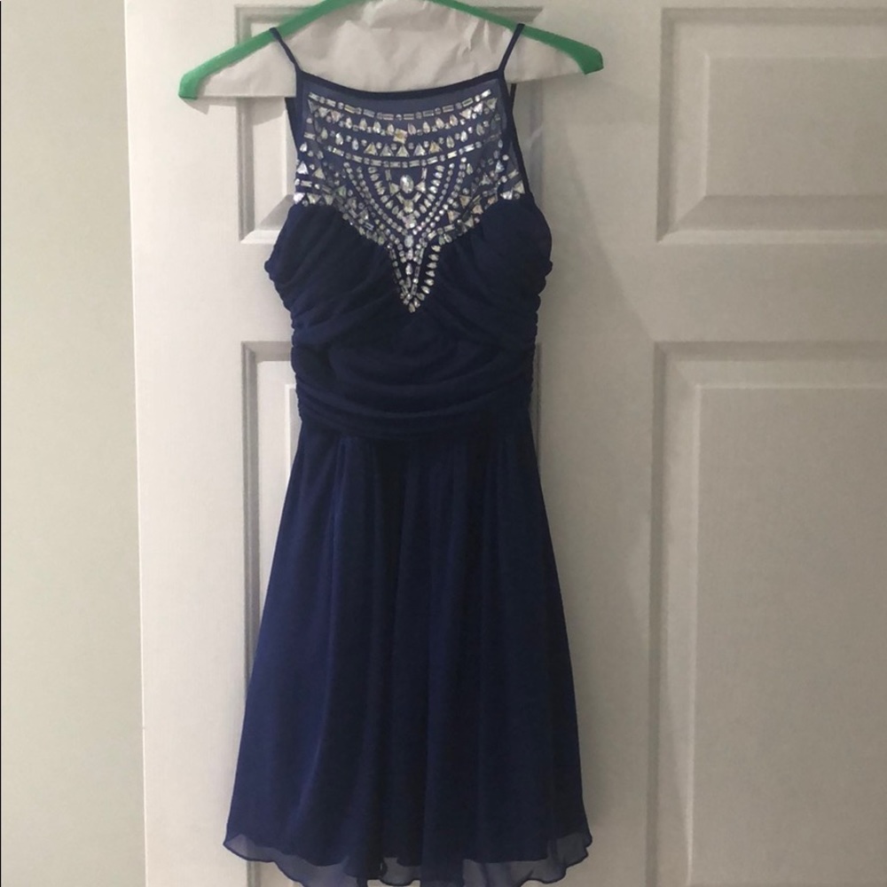 Blue Short Formal Dress